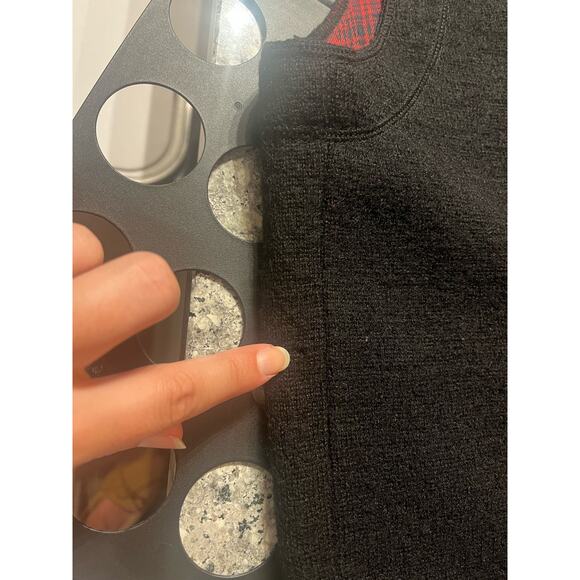 VTG Woolrich Vest Black Wool Embroidered Kitschy Cabincore Rustic Fall Size XL - Picture 7 of 7